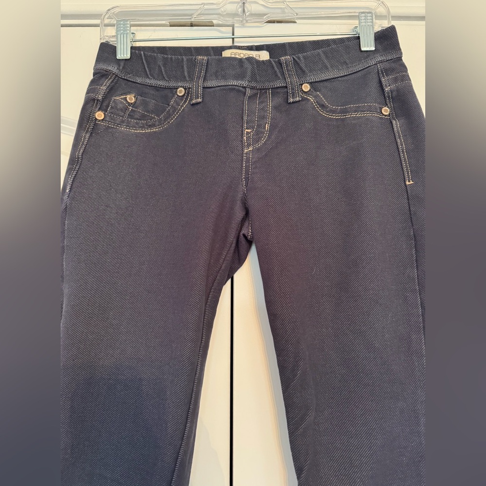Arden B Denim Jeggings EUC Jean Leggings Blue Y2k Dark Wash Skinny Trous… - Picture 3 of 8
